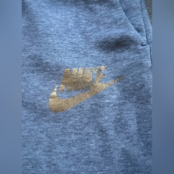 Rare! Nike rally jogger (xs) & zip hoodie (s) set Heathered grey & metallic gold - Picture 11 of 16